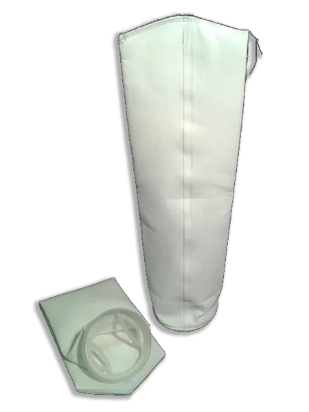 Filtros tipo bolsa para filtración de líquidos en procesos papeleros e industriales. Diseñados para alta capacidad de flujo y retención.